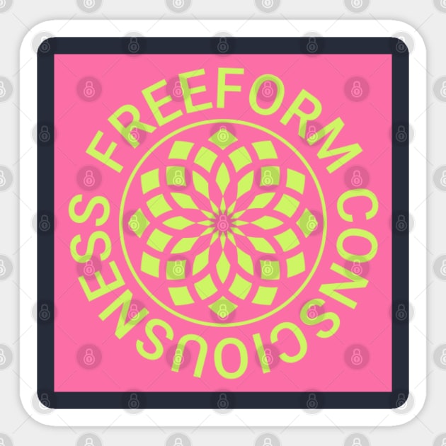 Freeform Consciousness Sticker by 108 Recordings